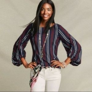 Cabi Flag Blouse Medium